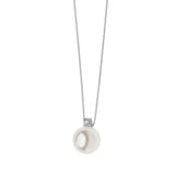 Comete Gioielli Girocollo Perla MM 8,5/9 Diamante Ct. 0,05