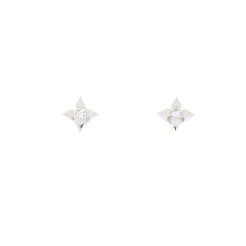 Orecchini Cambria Punto Luce A Stella Oro Bianco Diamanti