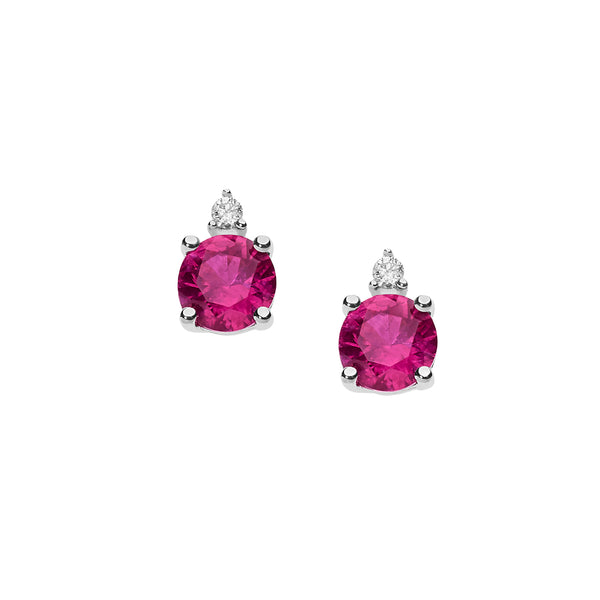 Comete Orecchini Storia Di Luce Diamanti Rubino Ct 0,64 (4657486069841)