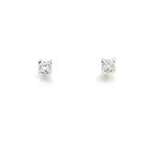 Orecchini Cambria Punto Luce Tornito Oro Bianco Diamanti Ct 0.68