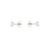 Orecchini Cambria Punto Luce Tornito Oro Bianco Diamanti Ct 0.68