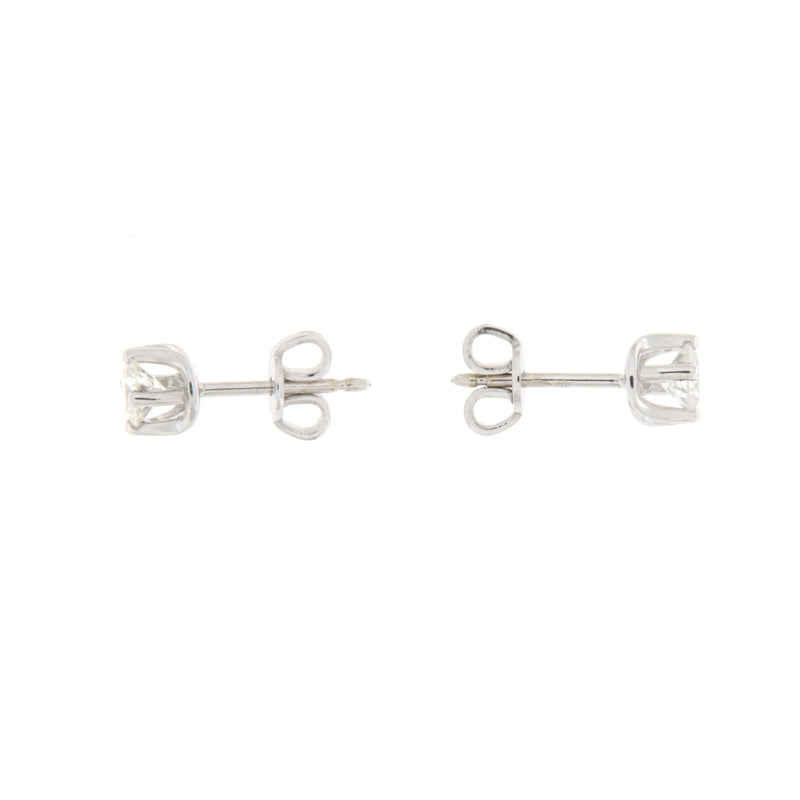 Orecchini Cambria Punto Luce Tulipano Oro Bianco Diamanti Ct 0.60