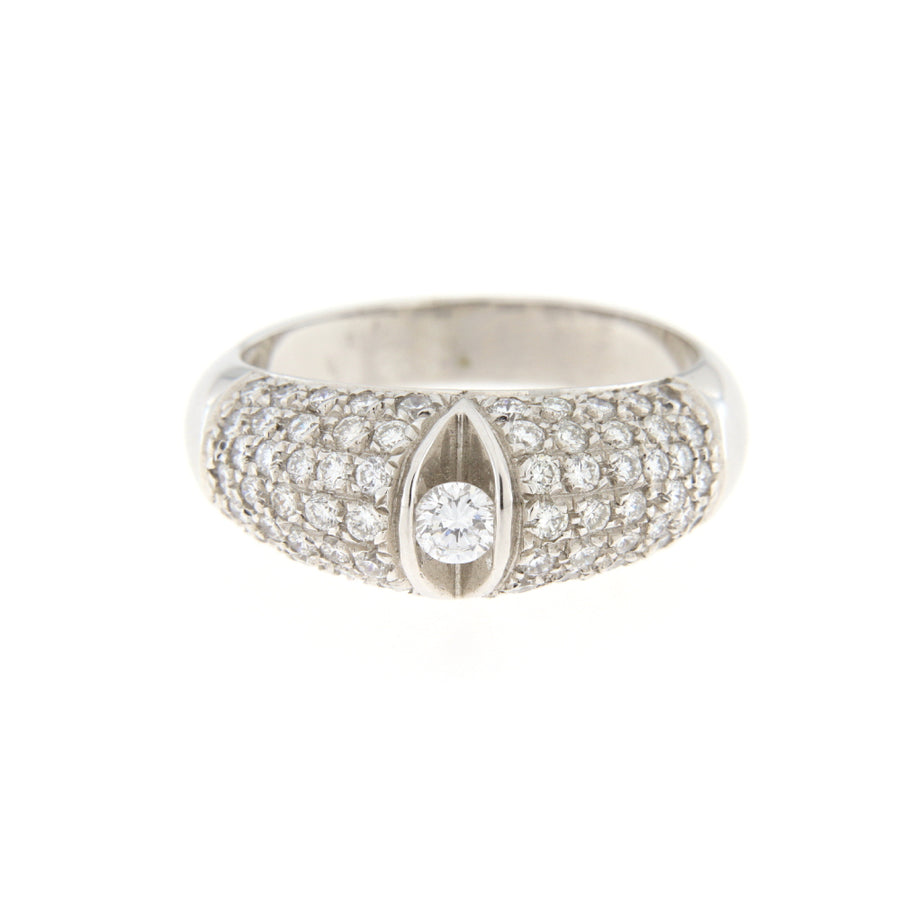 Chimento Anello Oro Bianco Diamanti Ct 0,91