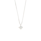 Girocollo Cambria Punto Luce Tornito Oro Bianco Diamante Ct 0,40