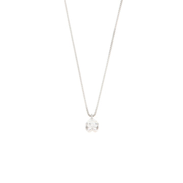 Girocollo Cambria Punto Luce Tulipano Oro Bianco Diamante Ct 0,31