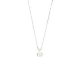 Girocollo Cambria Punto Luce Tulipano Oro Bianco Diamante Ct 0,30