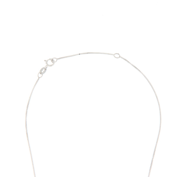 Girocollo Cambria Punto Luce Tulipano Oro Bianco Diamante Ct 0,31