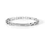 Comete Bracciale Acciaio Spinelli Neri