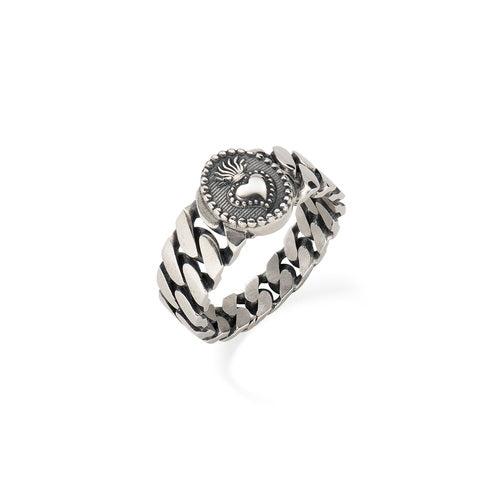 Anello Catena Sacro Cuore Amen