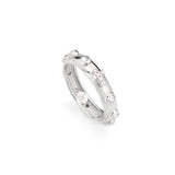 Amen Anello Rosario Zirconi Bianchi