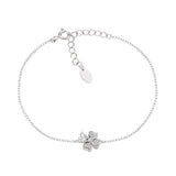 Bracciale "Quadricuore" in Argento con Zirconi