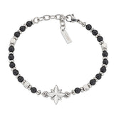 Bracciale Rosa dei Venti in Acciaio e Onice