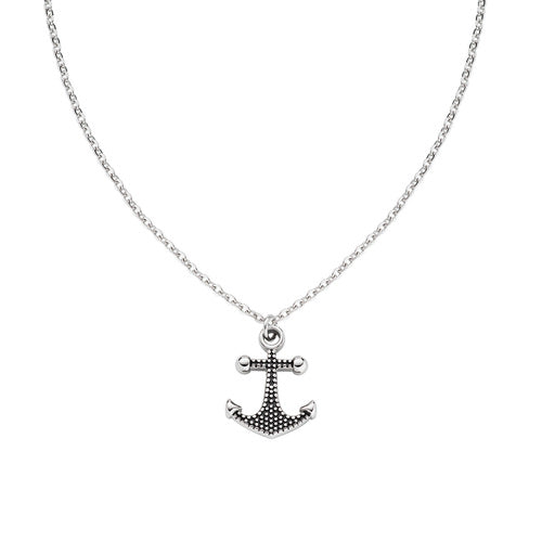 Collana Ancora in Acciaio e Smalto