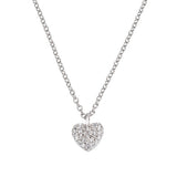 Collana "Cuore" in Argento con Zirconi