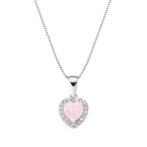 Collana Rodio Cuore dell'Oceano Rosa