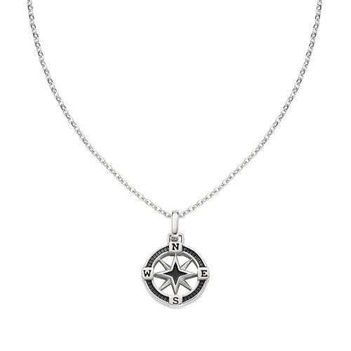 Collana Rosa dei Venti in Acciaio e Smalto