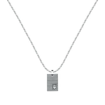 Maserati Collana Acciaio Medaglia