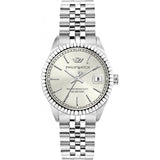 Philip Watch Orologio Caribe Quarzo Solo Tempo Bianco Silver Dm 35 mm (4641412382801)
