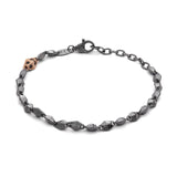 Comete Gioielli Bracciale Argento Brunito